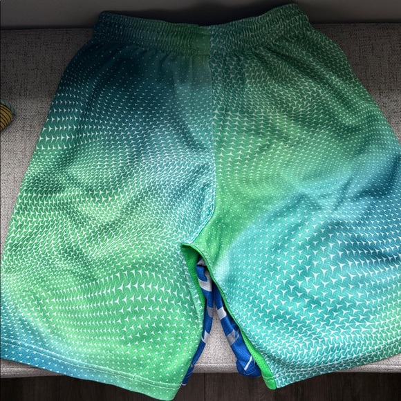 Nike and Jordan Athletic Shorts Blue and Green Lightweight Comfort - Picture 4 of 5